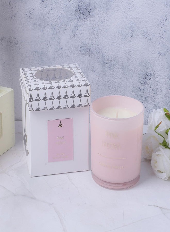 PROSPERRO LUMO by Parkash Candles Premium Scented Jar Candles || Home Décor || Pink Peony - Image 1