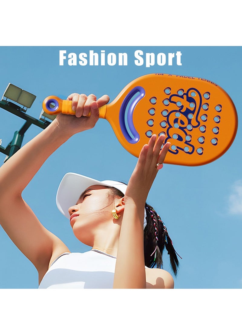 FED Padel Tennis Training Set with Single Racquets and Accessories Auto Rebound Gear Profeesional Tennis Ball Quality Portable Suitable For Self Training Tennis Beginner Practice Play Tennis with Family a  - Image 4