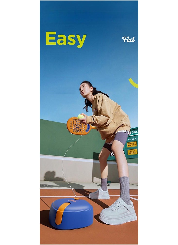 FED Padel Tennis Training Set with Single Racquets and Accessories Auto Rebound Gear Profeesional Tennis Ball Quality Portable Suitable For Self Training Tennis Beginner Practice Play Tennis with Family a  - Image 5