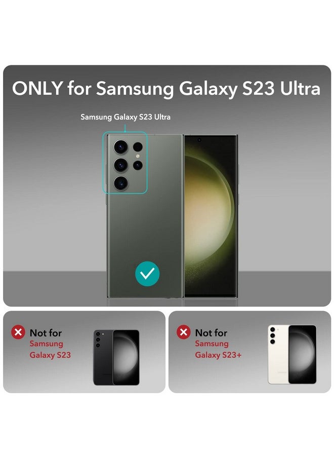 اي اس ار جراب ESR لهاتف Samsung Galaxy S23 Ultra مع حامل قابل للتعديل، حماية من السقوط بدرجة عسكرية، 3 أوضاع للحامل، TPU، يدعم الشحن اللاسلكي، غطاء خلفي رفيع بمسند معدني حاصل على براءة اختراع، أسود  - Image 2