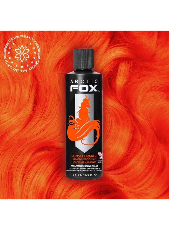 ARCTIC FOX Vegan and Cruelty-Free Semi-Permanent Hair Color Dye (8 Fl Oz, SUNSET ORANGE) - Image 2