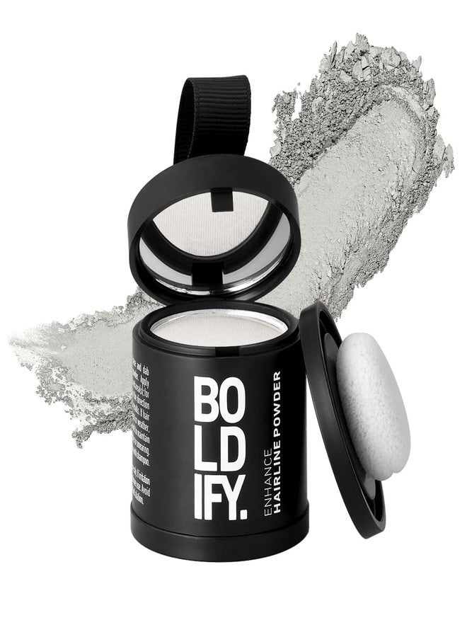 BOLDIFY Hairline Powder (LARGE, 10g) - Root Touch Up Hair Color for Gray Coverage - Bald Spot Concealing Hair Powder for Women & Men - 48-Hour Stain-Proof - White - Image 1