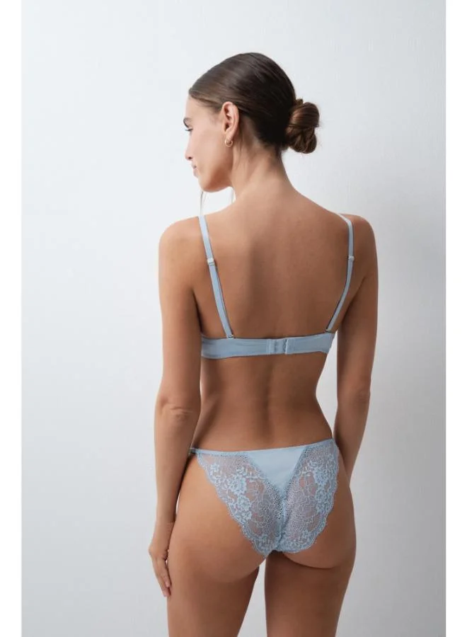 Women'secret Blue classic lace panty