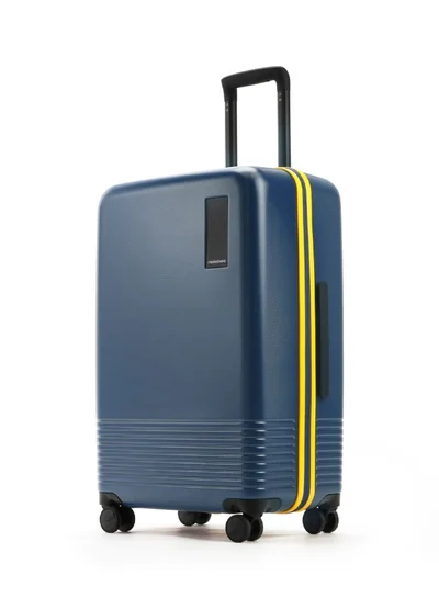 Mokobara The Check-in Luggage Hardsided 8 Hinomoto Wheels Medium Trolley (Blue)
