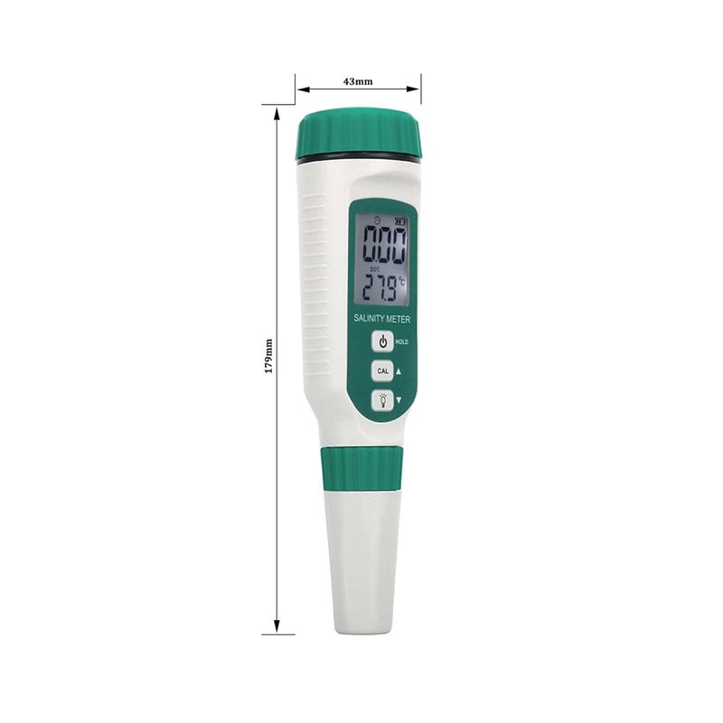 Water Detector, Salinity Meter Digital Refractometer Salinometer Halometer Salt Salty Brine Aquarium Food Water Quality Tester,for Drinking Water - Image 2