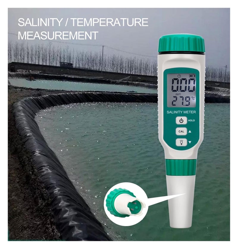 Water Detector, Salinity Meter Digital Refractometer Salinometer Halometer Salt Salty Brine Aquarium Food Water Quality Tester,for Drinking Water - Image 3