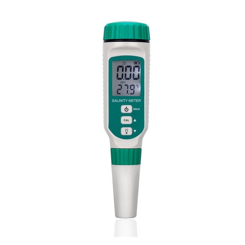 Water Detector, Salinity Meter Digital Refractometer Salinometer Halometer Salt Salty Brine Aquarium Food Water Quality Tester,for Drinking Water - Image 1