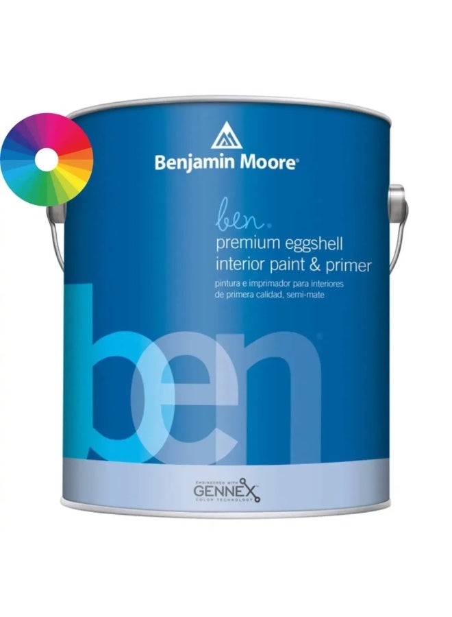 Benjamin Moore Ben Eggshell Interior Latex Paint (946 ml, Base 1) Super White