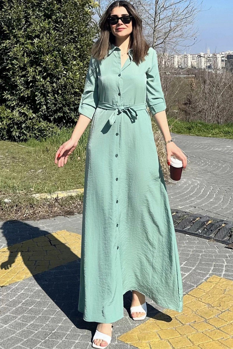 Weshaya Dress Women Mint green - Image 5