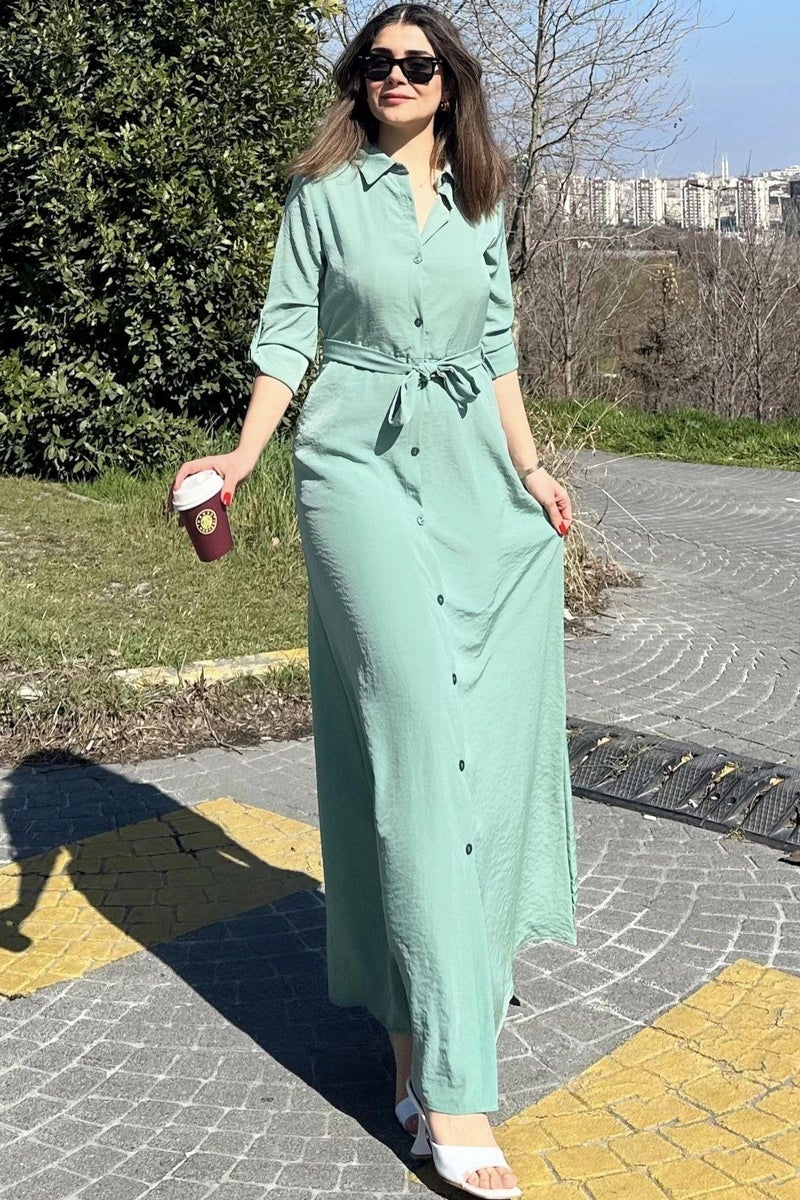 Weshaya Dress Women Mint green - Image 4