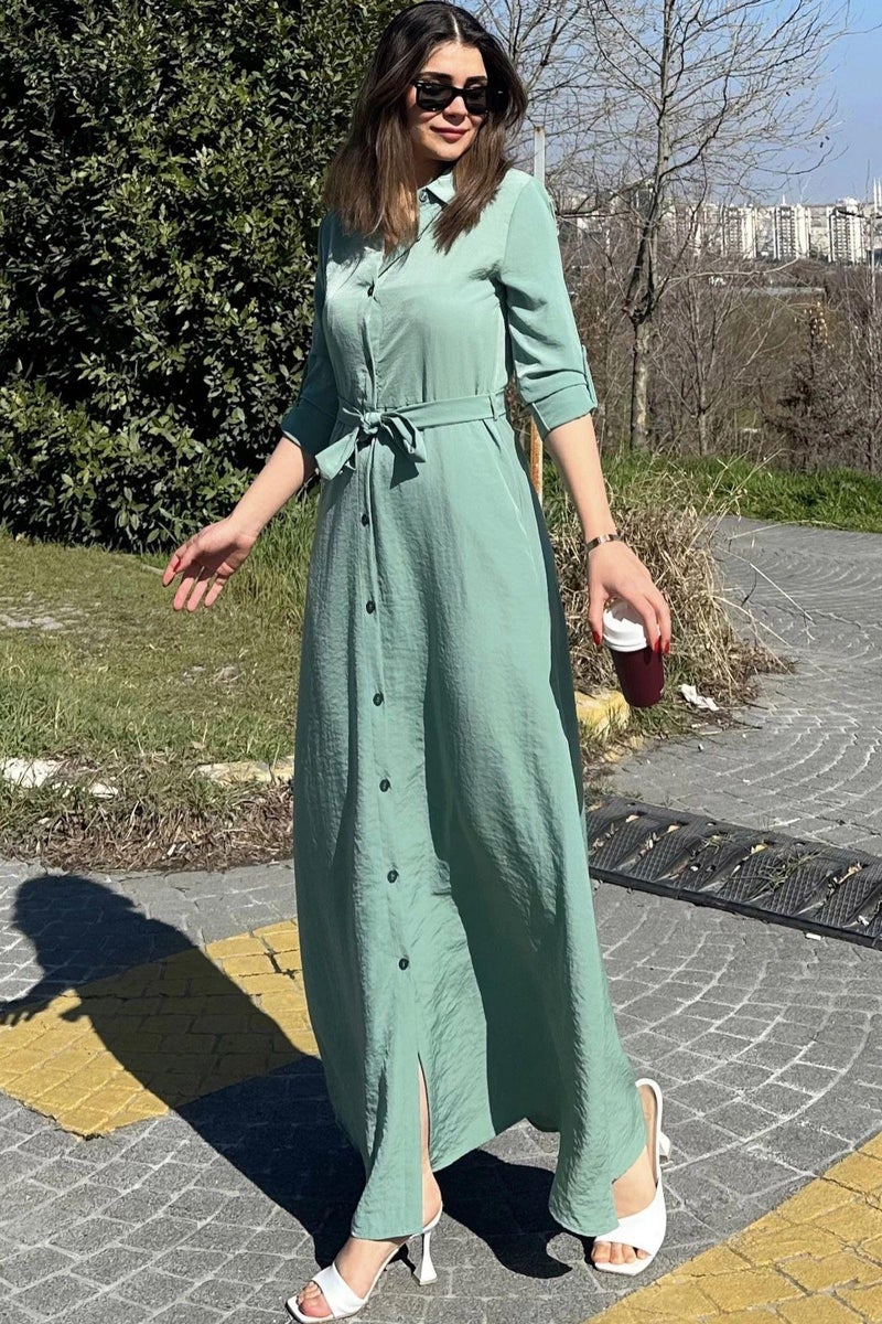 Weshaya Dress Women Mint green - Image 3