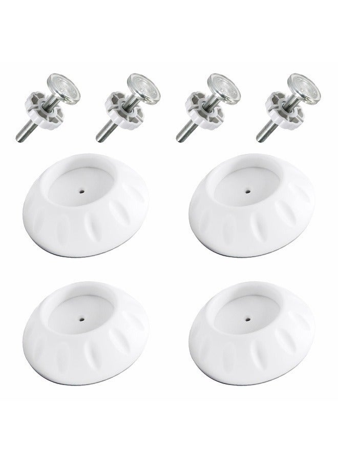 NIBEMINENT 4Pcs Spindle Rods Gate Threaded Spindle Rods Anti-Slip Gates Accessory Screw Bolts Kit with Wall Fixer for Pressure Mounted and Pet Gates  - Image 1