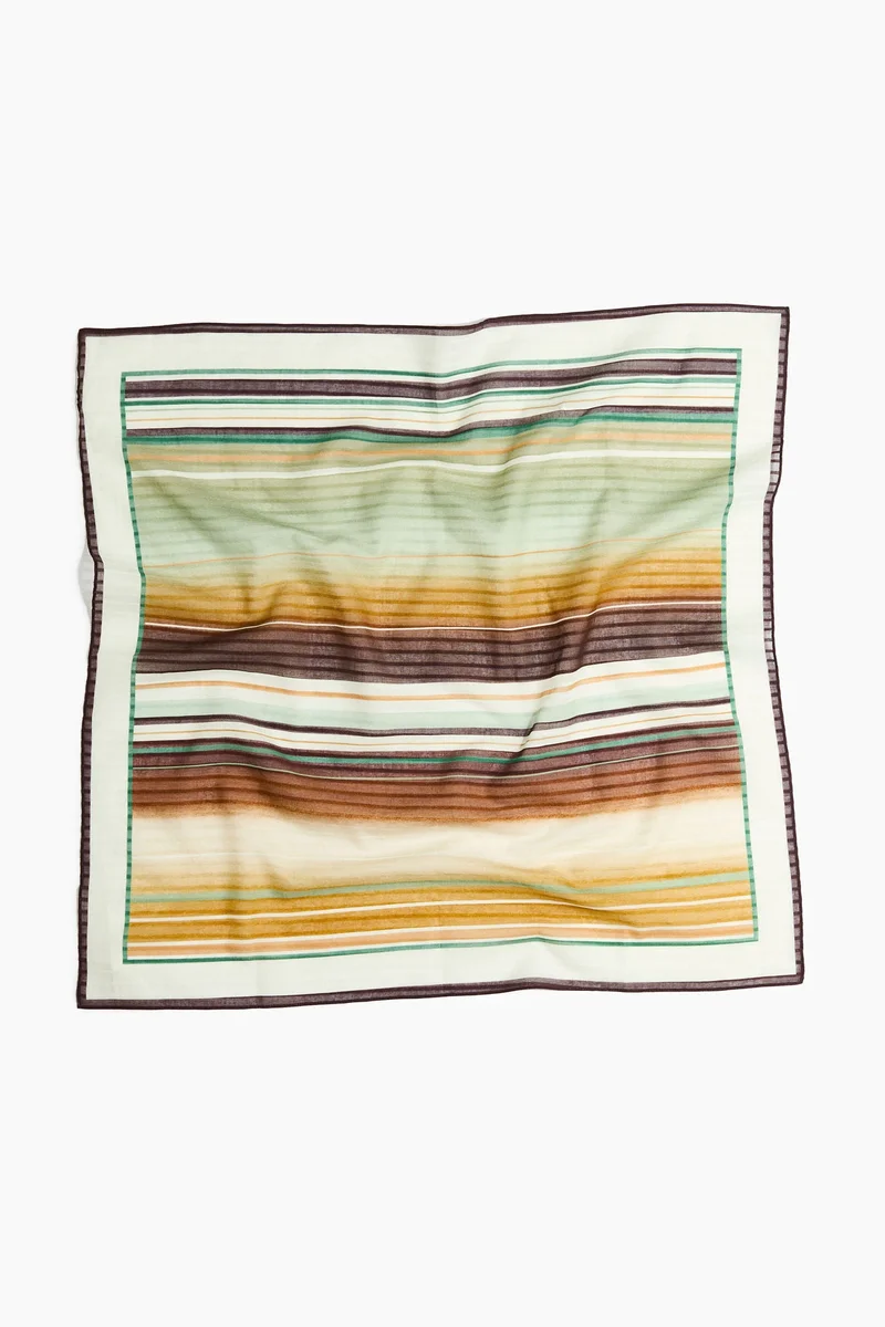 H&M Printed cotton scarf