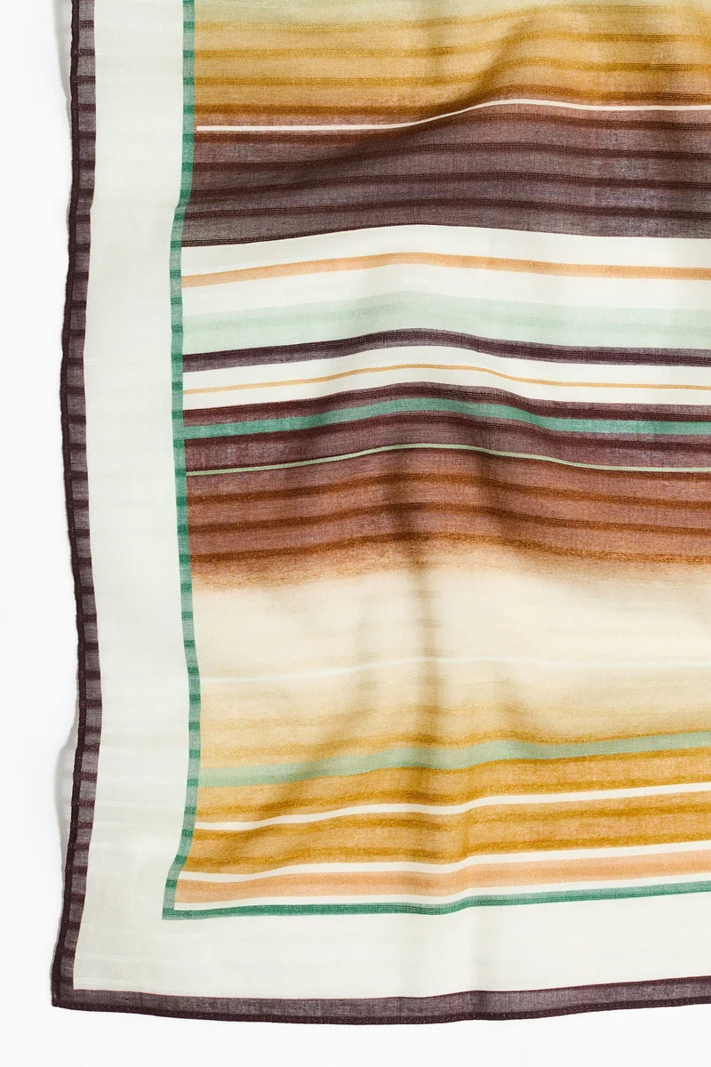 H&M Printed cotton scarf