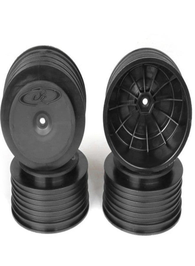 DE Racing Speedline Plus SC Wheels-TLR 22SCT-TEN-SCTE/Black/4pcs PS4LB