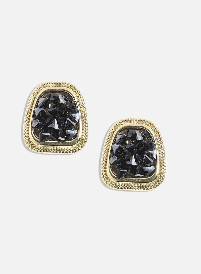 SOHI Embellished Cluster Artificial Stud Earring Jewellery