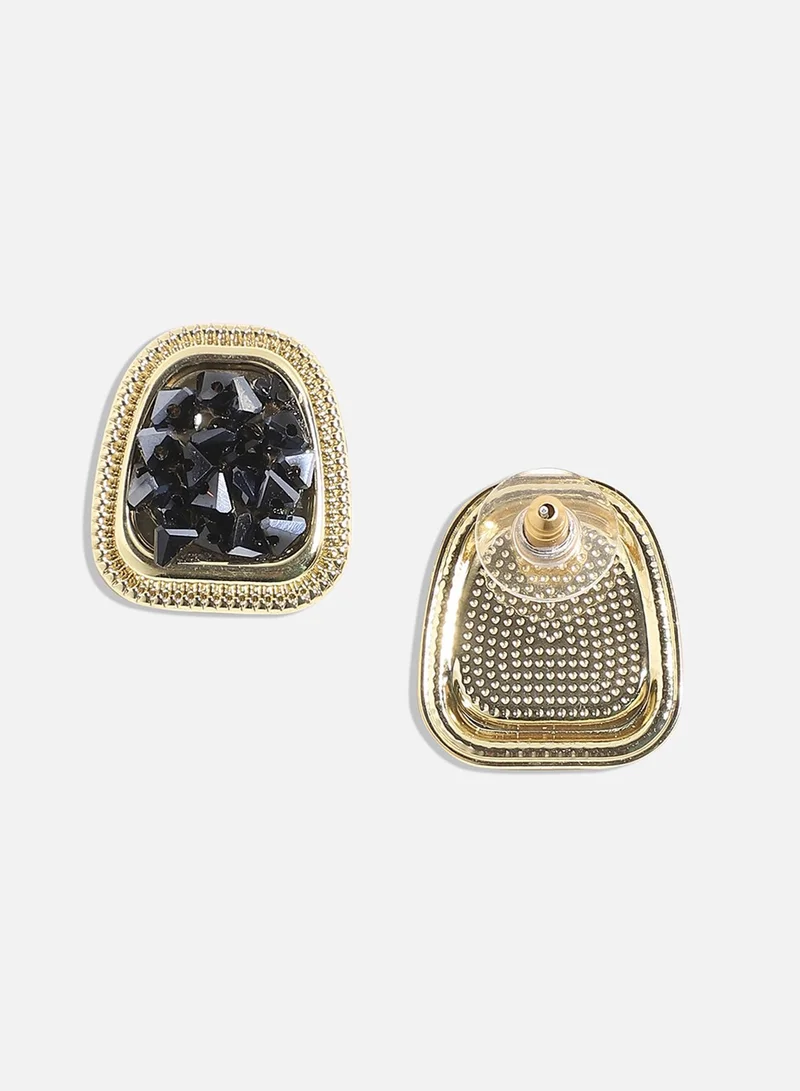 SOHI Embellished Cluster Artificial Stud Earring Jewellery