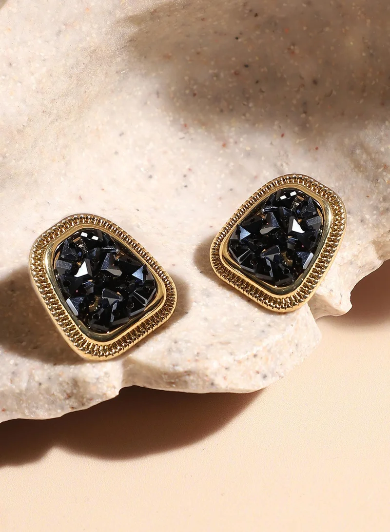 SOHI Embellished Cluster Artificial Stud Earring Jewellery