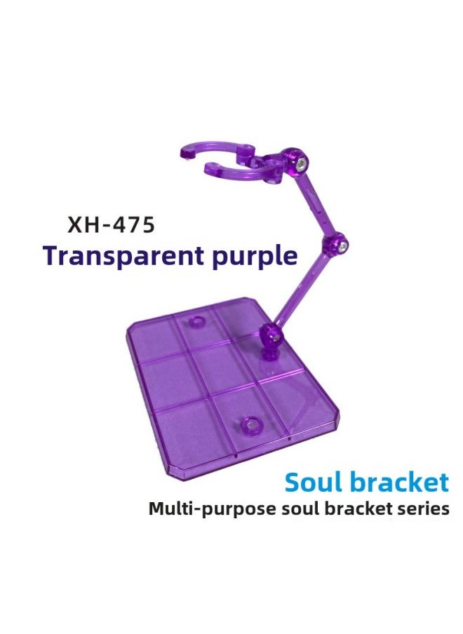 Generic - Model Star Club Model Assembled Bracket Robot Soul Bracket Suitable For Gundam Model Hand-made SHF Saint-Color:Xh-476: Soul Bracket Transparent Purple - Image 1