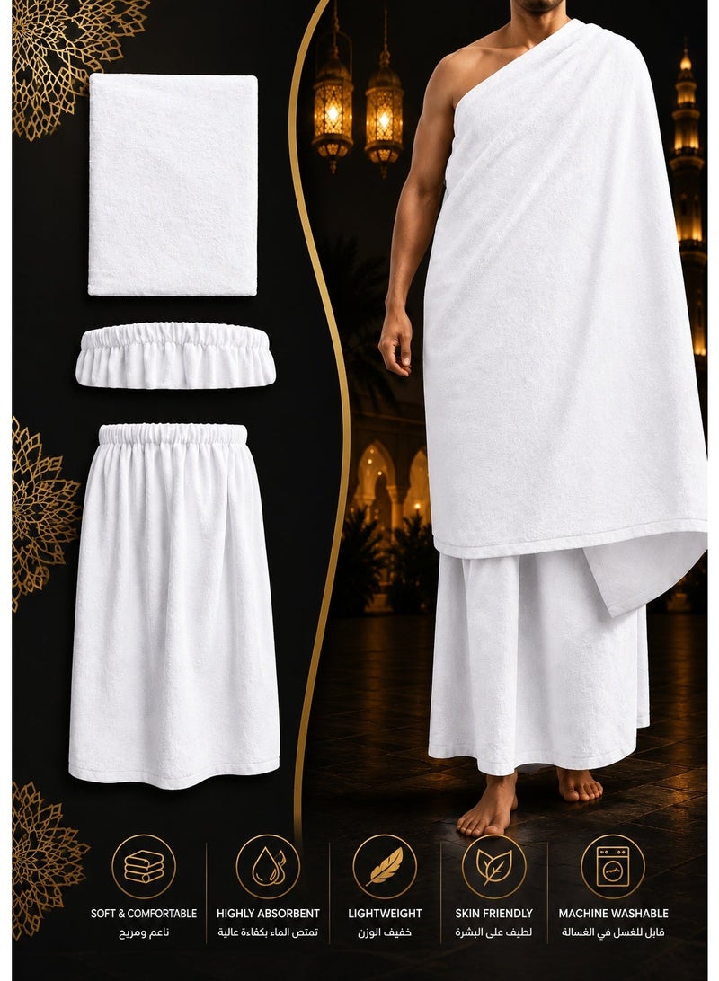 Nusuk Elastic Ihram For Men for Hajj and Umrah - Image 1