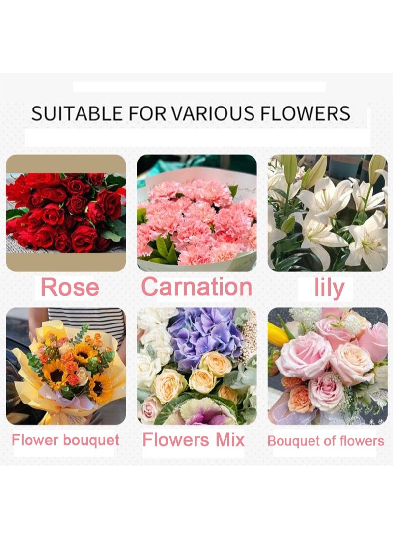 Apustim 20 Packets Of Flower Preservative Nutrient Solution，Transparent，Concentrated，Suitable For Flower Arrangements And Bouquets，Mix With Water，Ideal For Florists And Home Use（5g）  - Image 3