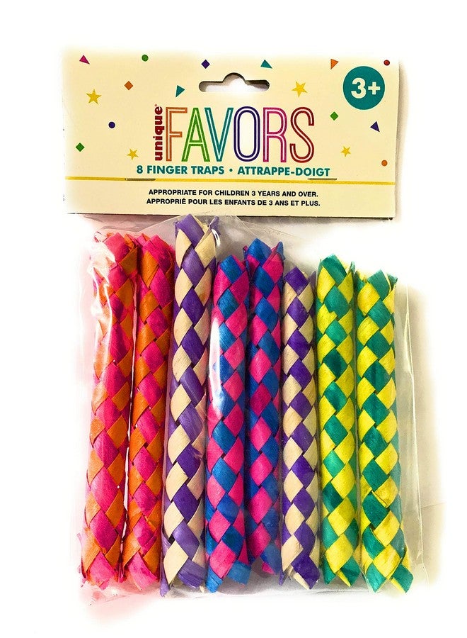 Unique Engaging Fun Finger Trap Favors 8 Count ; Classic Party Essential Great For All Ages Perfect Ice Breakers - Image 2