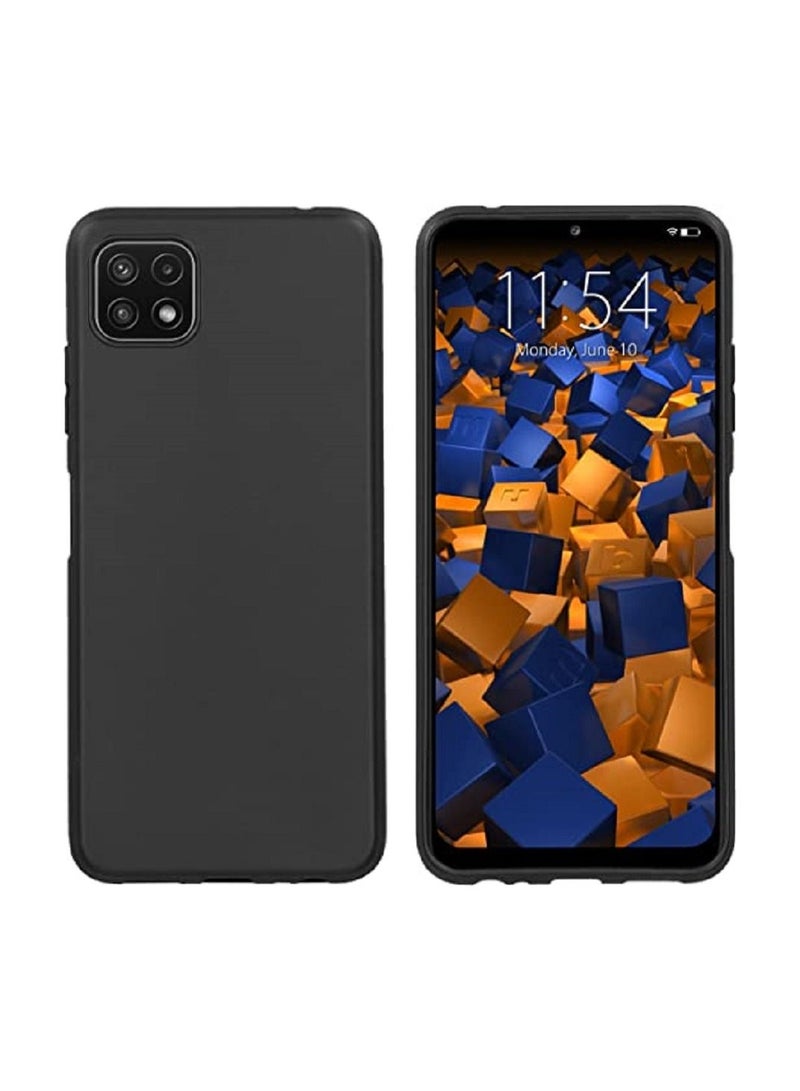 إيف حالة وقائية مضادة للسيليكون لسيليكون لجهاز Samsung Galaxy A22 5G Black - Image 2