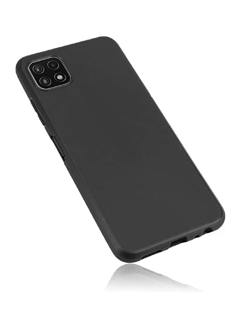 إيف حالة وقائية مضادة للسيليكون لسيليكون لجهاز Samsung Galaxy A22 5G Black - Image 1