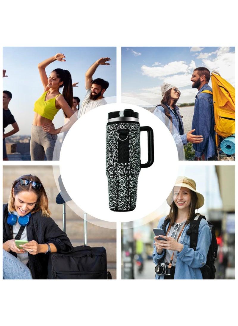 Healife Stylish Water Bottle Carrier Bag | 40oz Adjustable Sling Bag for Cycling, Travel & Walking | Leak-Proof Bottle Holder, Hands-Free Design  - Image 1