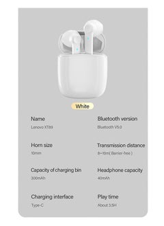 Generic Bluetooth Touch Air Pods with HD Microphone HD stereo sound /XT89  - Image 3