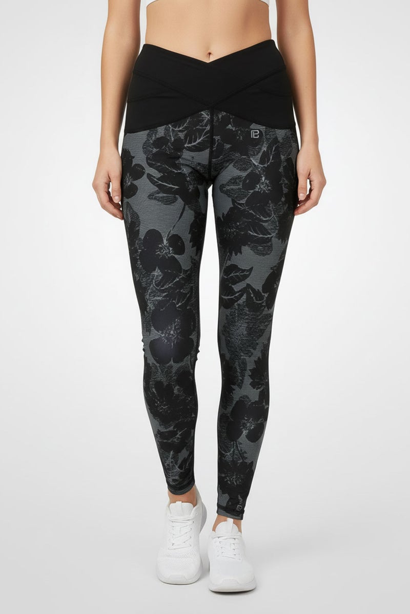Body Language Women Sportswear Fit Training Chloe Capri Leggings, Multicolor - Image 1