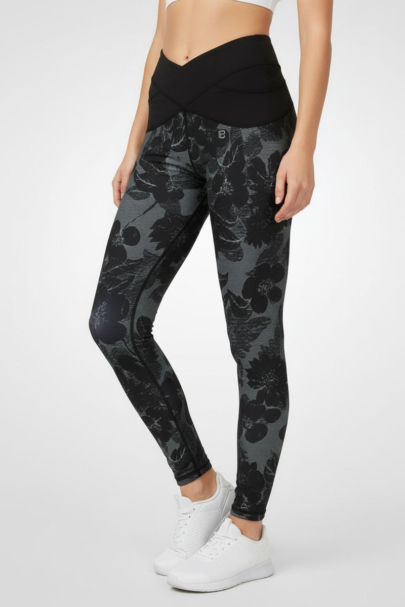 Body Language Women Sportswear Fit Training Chloe Capri Leggings, Multicolor - Image 3