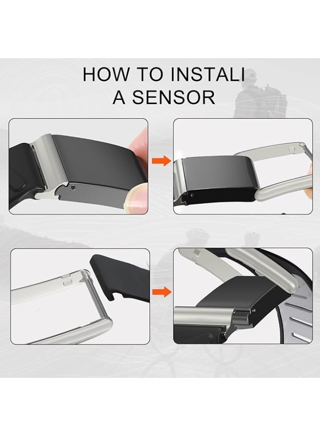 DKNG compatible with WHOOP Watch 5.0 strap,Silicone wristband breathable and adjustable for sports, waterproof replacement wristband, soft silicone sports strap, suitable for men and women, with metal frame connector, black/gray - Image 4