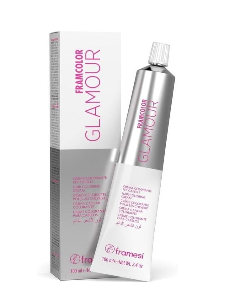 Framesi Morphosis Framesi FRAMCOLOR GLAMOUR 7.33 Medium Golden Blonde 100ml — Warm Golden Blonde Shade for Salon Use - Image 1