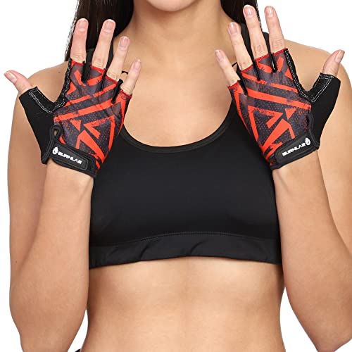 BURNLAB Flex Gym Gloves for Men and Women - Ideal for Weightlifting, Cycling, Crossfit, Offers Good Grip and Soft Padding (Brown & Black, Small) - Image 3