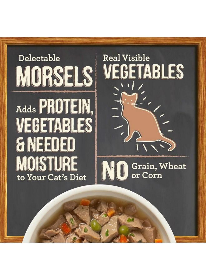 ميريك طعام القطط الرطب الفاخر الخالي من الحبوب من Merrick Purrfect Bistro Bon Appetits، وصفة السلمون مع قطع اللحم في الصلصة - (عبوة من 24 كيسًا) 3 أونصة - Image 4
