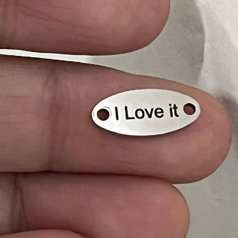 5Pcs Golden Metal Tags for Clothing Hats Bags Custom Laser Engraved Font 6 - Image 3