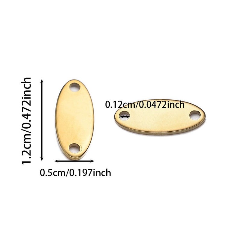 5Pcs Golden Metal Tags for Clothing Hats Bags Custom Laser Engraved Font 6 - Image 4