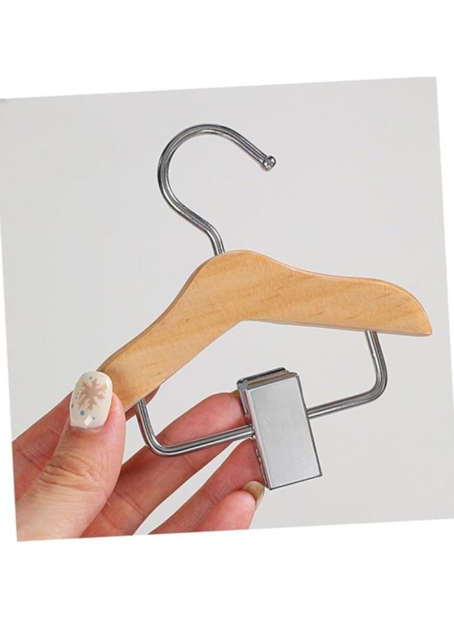 MIRFA Pet Clothes Mini Hangers - Light Wood (Pack of 2) - Image 5