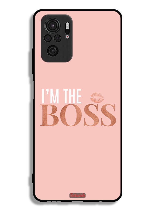 Tolwak Xiaomi Poco M5s Protective Case Cover I Am The Boss - Image 2
