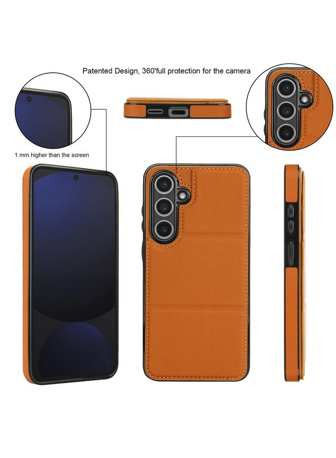 S-TOP Case For Samsung Galaxy S24+ 5G Tri-fold Holder Leather Phone Case with Card Slot - Image 4