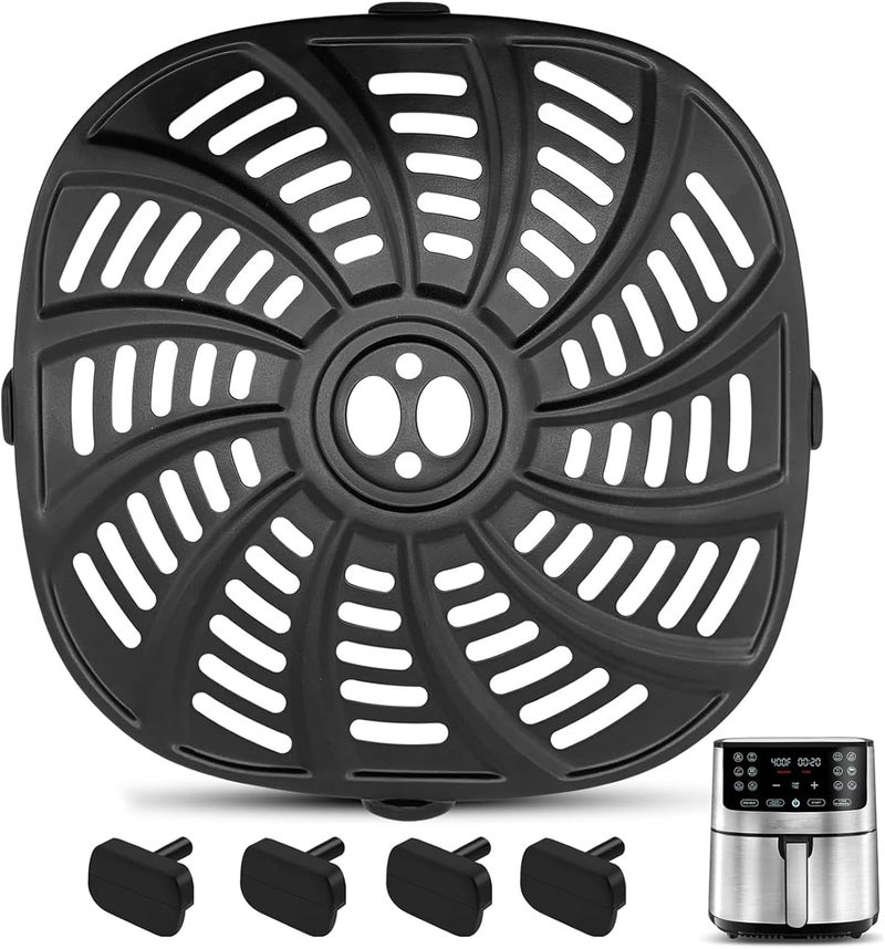GXF Air Fryer Replacement Parts for Gourmia 7QT GAF798 GAF716 Air Fryer, Food Grade Nonstick 8.97''*8.97'' Accessories Rack Tray Grill Pan Grill Plate Crisper Plate, Dishwasher Safe - Image 1