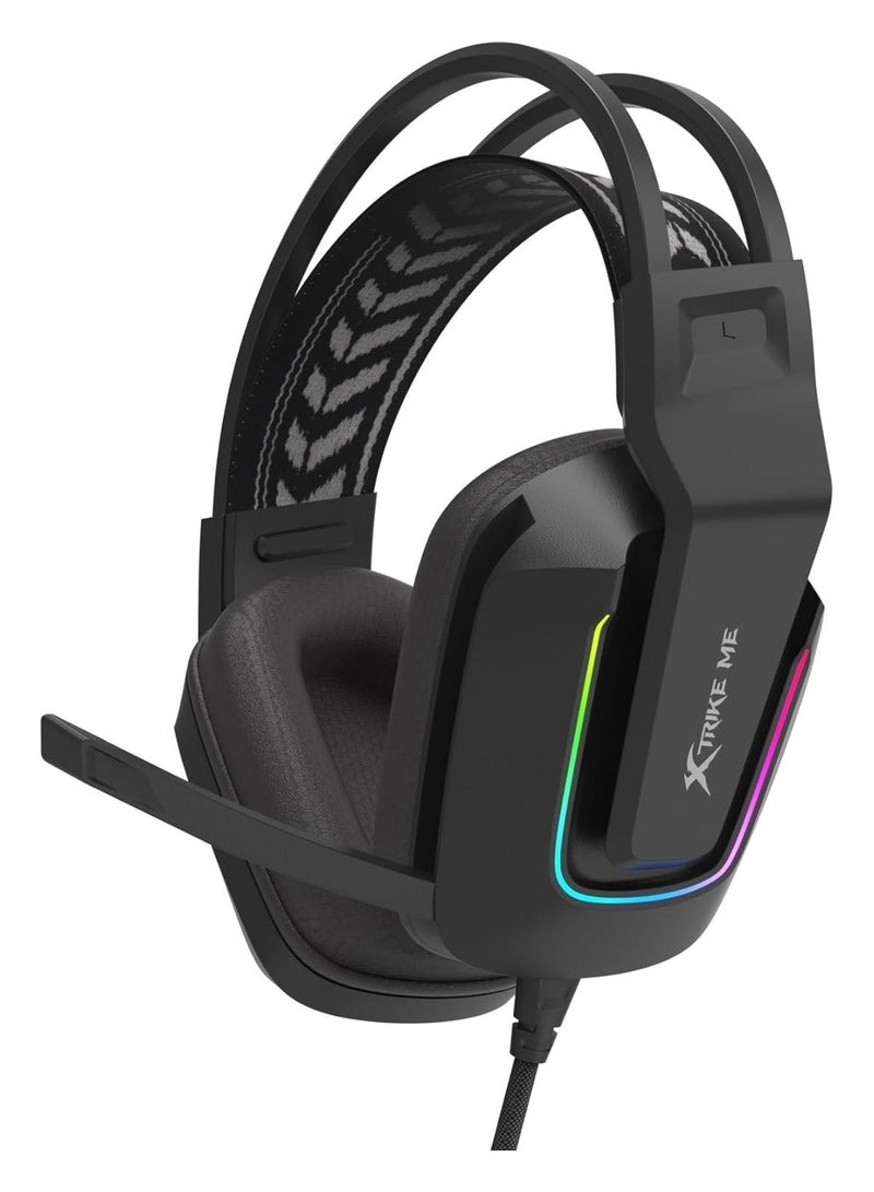 XTRIKE ME GH-712 Gaming Wired Headset - Black - Image 1