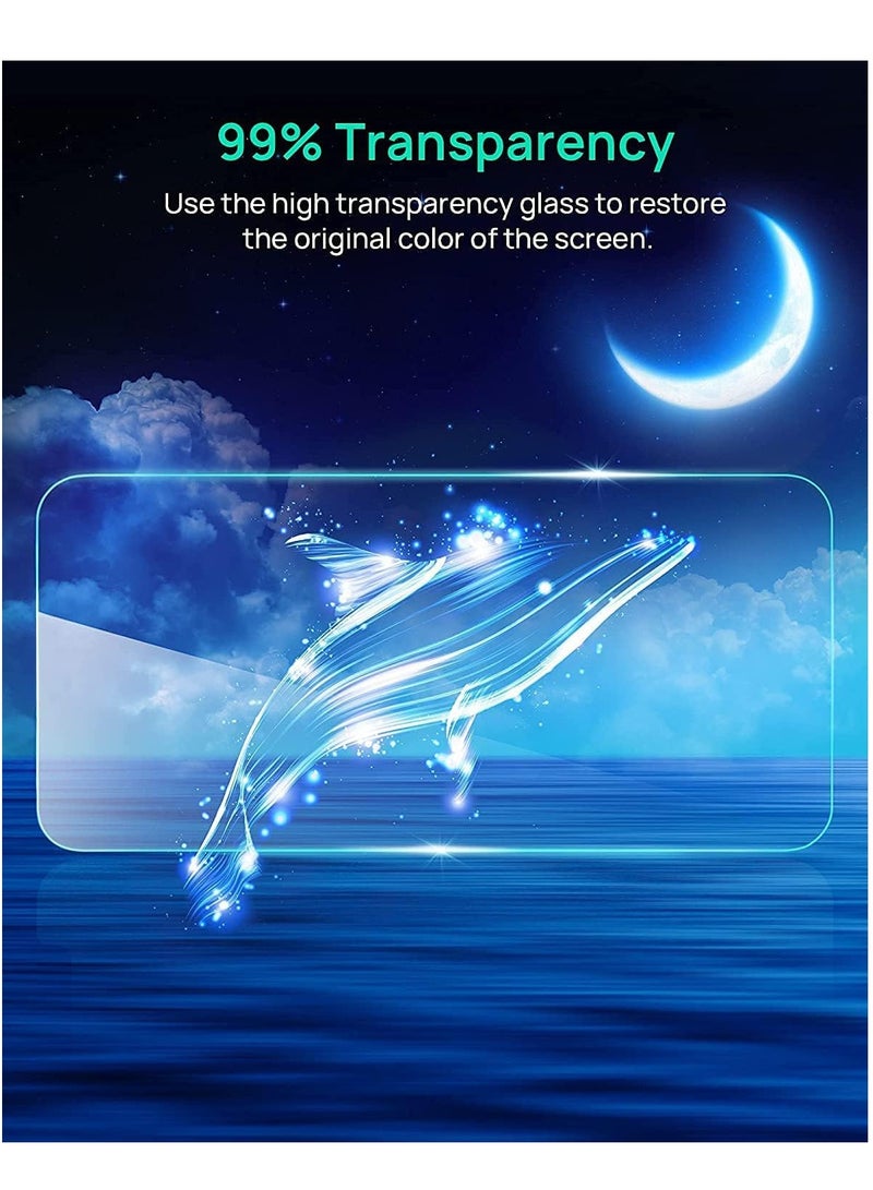 BORTONY iPhone 15 Pro Max Screen Protector 6.7 Inch【Pack of 2】9H Diamond Series Full-Coverage HD Tempered Glass Screen Protector Easy Installation Clear - Image 4
