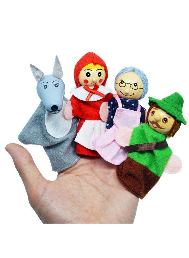 Little Red Riding Hood Finger Puppet Story Toy, Storytelling Theater Doll For Toddlers Kids (Little Red Riding Hood)  - Image 3