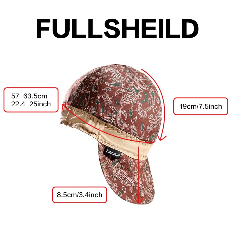 Fullsheild Reversible Welding Cap OneSize Flame Resistant Cotton Welder Hat Hood FR High Crown 3 pcs - Image 4