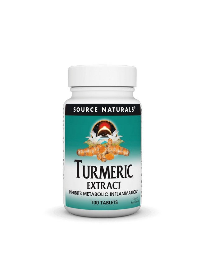 Source Naturals Turmeric Extract - Supports Healthy Inflammatory Response* - 100 Tablets - Image 1