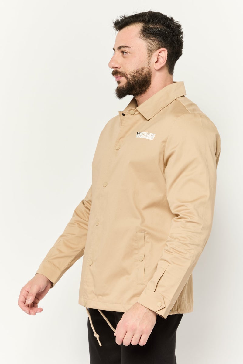 SKECHERS Men Sportswear Fit Long Sleeve Outdoor Woven Jacket, Tan - Image 2