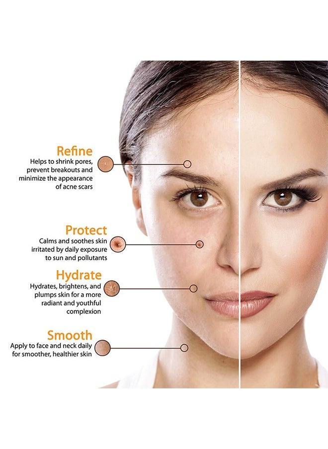 CARVENCHY Vitamin C Facial Serum, Anti-Aging Serum with Hyaluronic Acid and Vitamin E, Moisturizing and Brightening Serum for Dark Spots, Fine Lines and Wrinkles, 30ml  - Image 3
