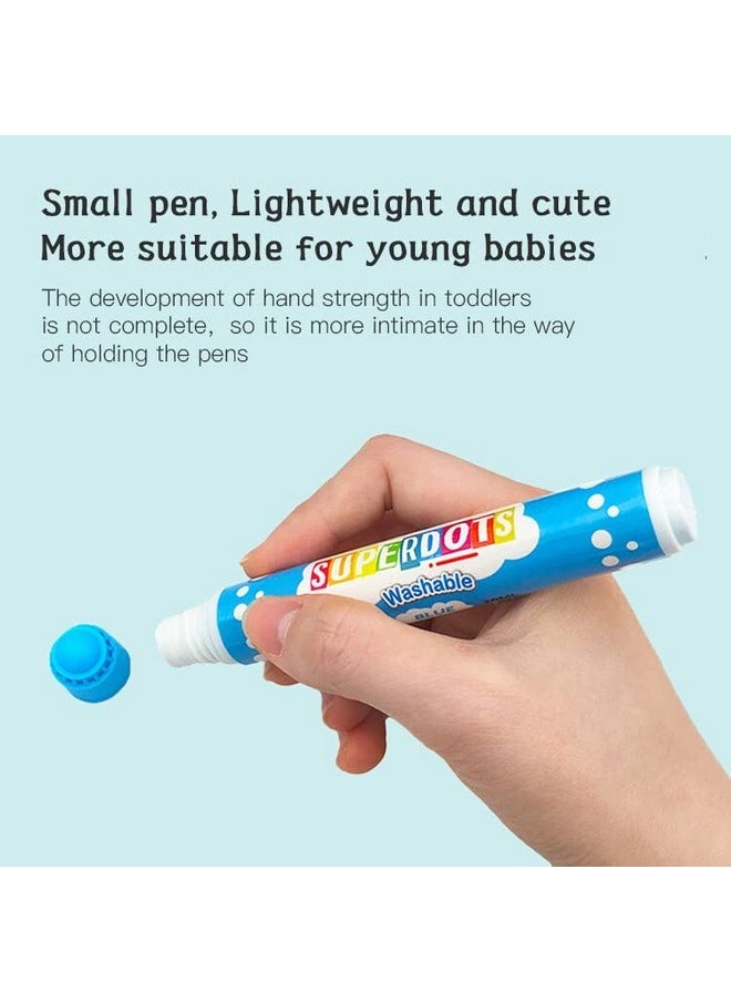 deziine deziine�10 Colors Washable Dot Markers for Toddlers and Kids� Bingo Daubers Dot Paint Toddler Art Supplies.  - Image 2